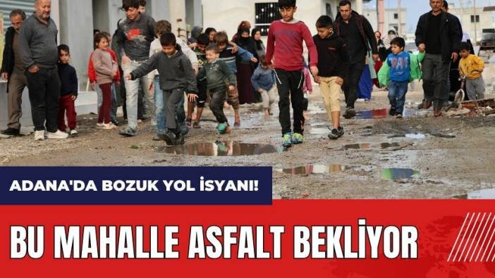 Adana'da bozuk yol isyanı! Bu mahalle asfalt bekliyor