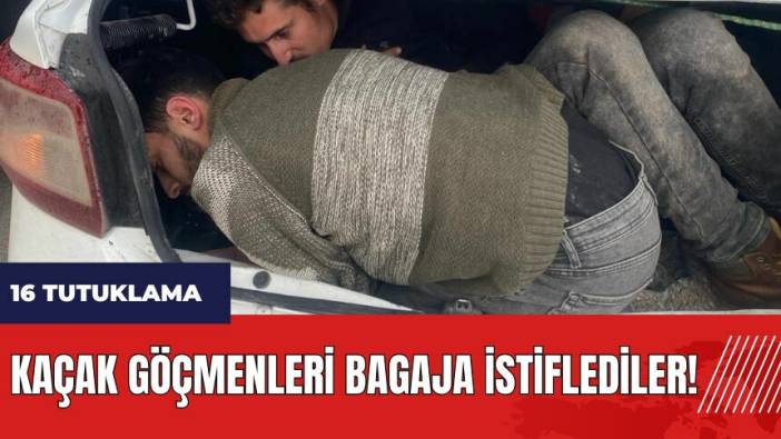 Hatay'da kaçak göçmenleri bagaja istiflediler!