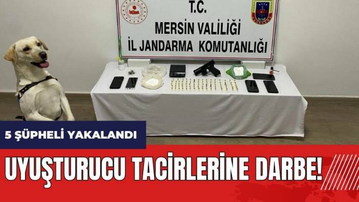 Mersin'de uyuşturucu tacirlerine darbe!