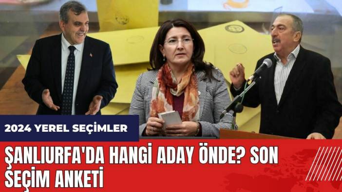 Şanlıurfa'da hangi aday önde gidiyor? Son seçim anketi
