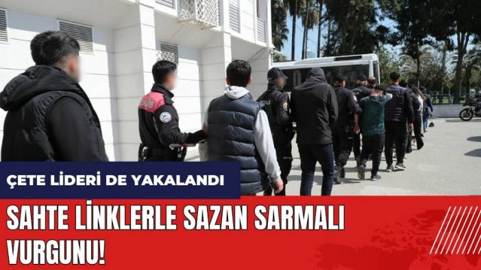 Mersin'de sahte linklerle sazan sarmalı vurgunu!