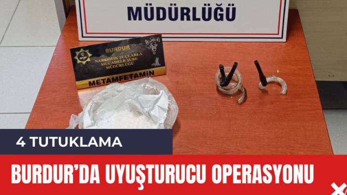 Burdur'da uyuşturucu operasyonu