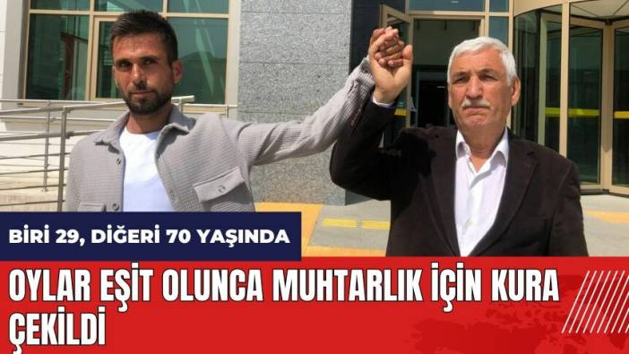 Adana'da oylar eşit olunca muhtarlık için kura çekildi