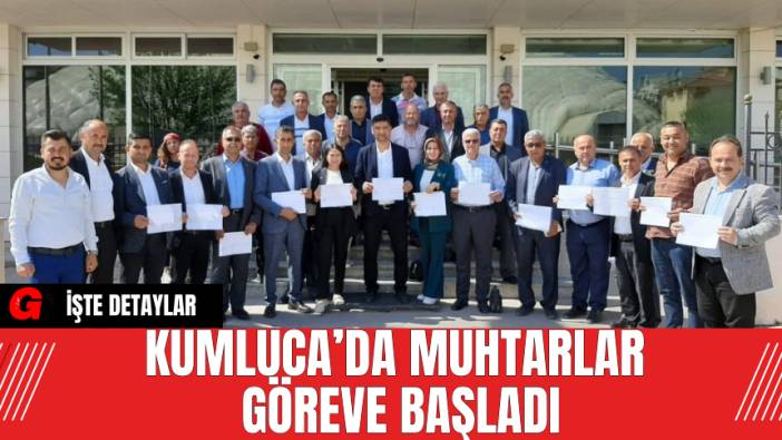 Kumluca’da Muhtarlar Göreve Başladı
