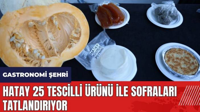 Gastronomi şehri Hatay 25 tescilli ürünü ile sofraları tatlandırıyor