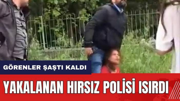 Adana'da yakalanan hırsız polisi ısırdı