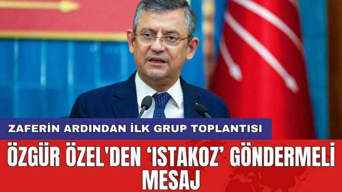 Özgür Özel'den 'ıstakoz' göndermeli mesaj