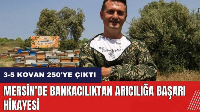 Mersin'de bankacılıktan arıcılığa başarı hikayesi: 3-5 Kovan 250'ye çıktı