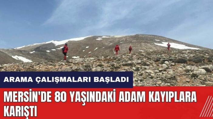 Mersin'de 80 yaşındaki adam kayboldu