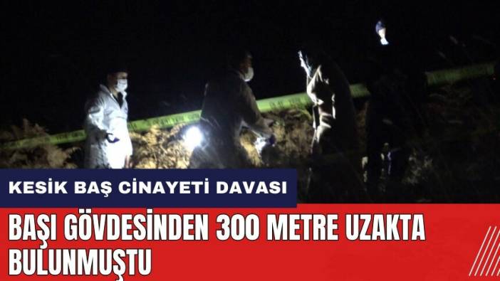 Kesik baş cinay*ti davası! Başı gövdesinden 300 metre uzakta bulunmuştu