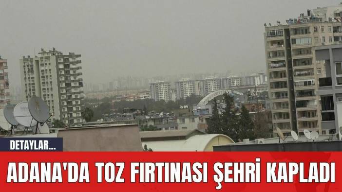 Adana'da Toz Fırtınası Şehri Kapladı