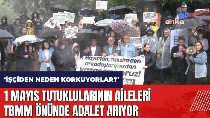 1 Mayıs tutuklularının aileleri TBMM önünde adalet arıyor