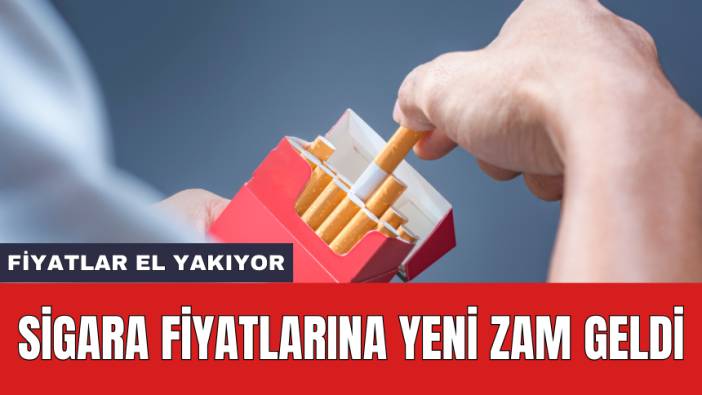 Sigara fiyatlarına yeni zam geldi