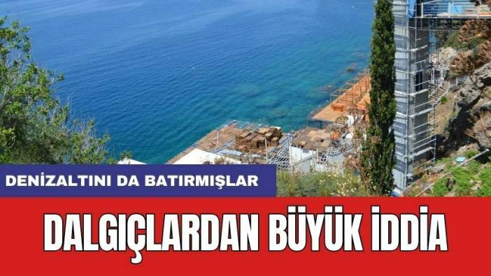 Sadece faleze kıymamışlar!