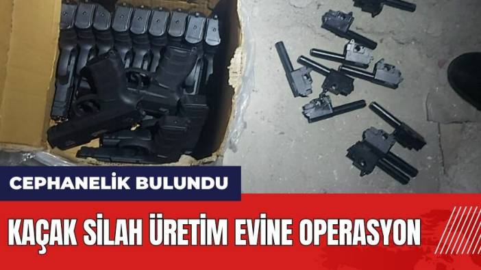 Adana'da kaçak silah üretim evine operasyon! Cephanelik bulundu