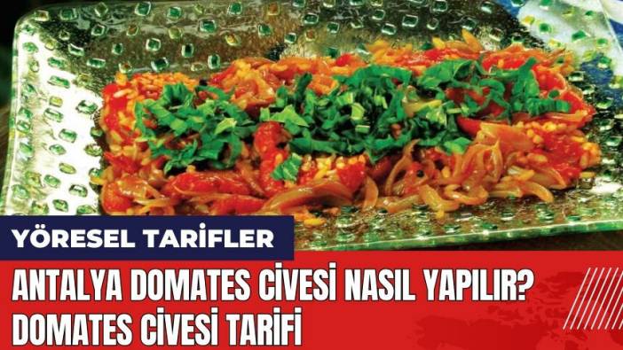 Antalya Domates Civesi nasıl yapılır? Domates Civesi tarifi