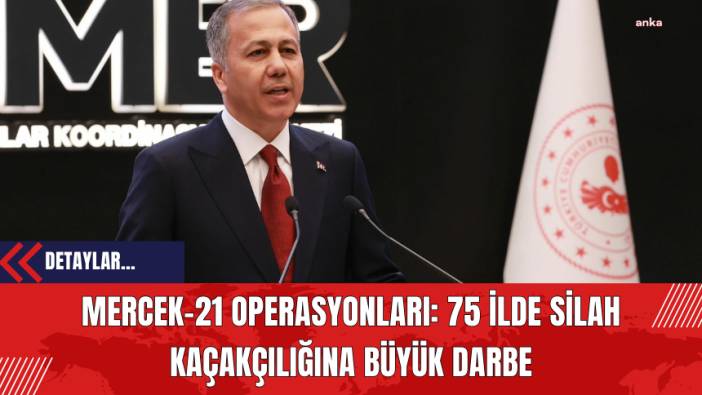 Mercek-21 Operasyonları: 75 İlde Silah Kaçakçılığına Büyük Darbe