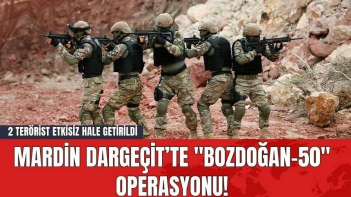 Mardin Dargeçit’te "Bozdoğan-50" Operasyonu! 2 Terörist Etkisiz Hale Getirildi