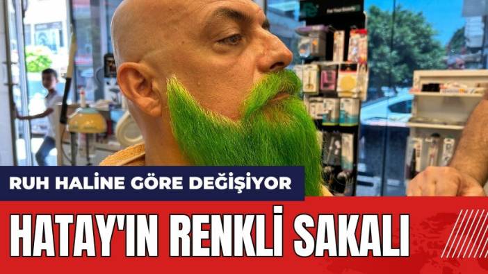 Hatay'ın renkli sakalı! Ruh haline göre değişiyor