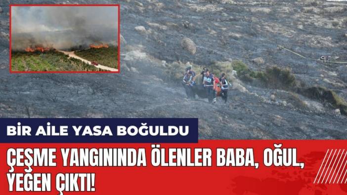 Çeşme yangınında öl*nler baba oğul yeğen çıktı!