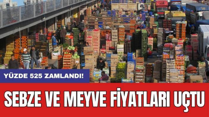 Sebze ve meyve fiyatları uçtu