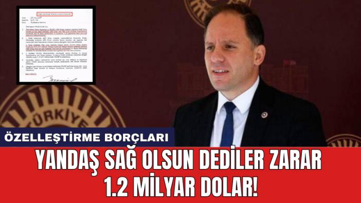 Yandaş sağ olsun dediler zarar 1.2 milyar dolar!