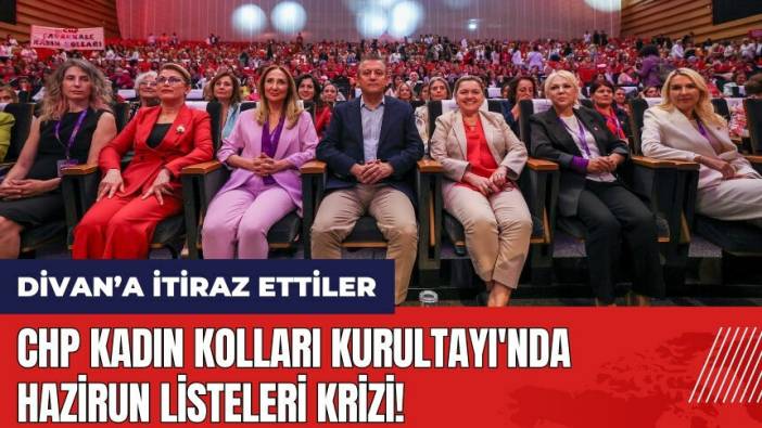 CHP Kadın Kolları Kurultayı'nda Hazirun krizi!