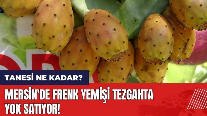 Mersin'de frenk yemişi tezgahta! 1 frenk yemişi kaç lira?
