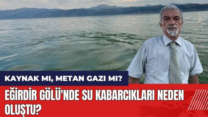 Eğirdir Gölü'nde su kabarcıkları neden oluştu? Metan gazı tehlikesi