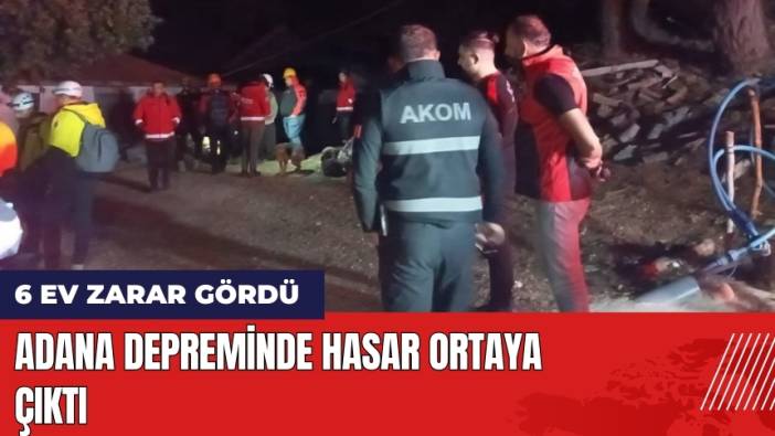 Adana Depreminde Hasar Ortaya Çıktı