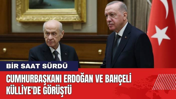 Cumhurbaşkanı Erdoğan ve Bahçeli Külliye'de Görüştü