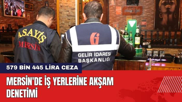 Mersin'de İş Yerlerine Akşam Denetimi!