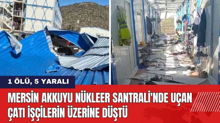 Mersin Akkuyu Nükleer Santrali'nde Uçan Çatı İşçilerin Üzerine Düştü!