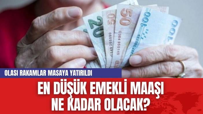 En düşük Emekli Maaşı ne kadar olacak? Olası rakamlar masaya yatırıldı...
