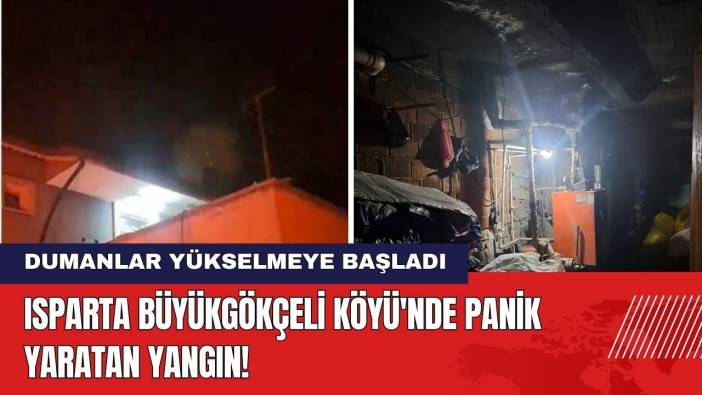 Isparta Büyükgökçeli Köyü'nde Panik Yaratan Yangın!