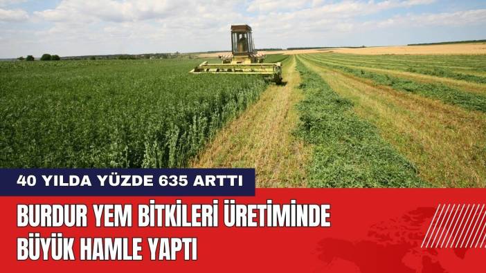 Burdur Yem Bitkileri Üretiminde Büyük Hamle Yaptı