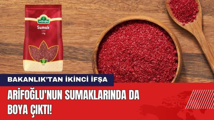 Arifoğlu'nun Sumaklarında da Boya Çıktı! Bakanlık İfşa etti