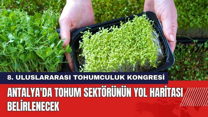 Antalya'da Tohum Sektörünün Yol Haritası Belirlenecek
