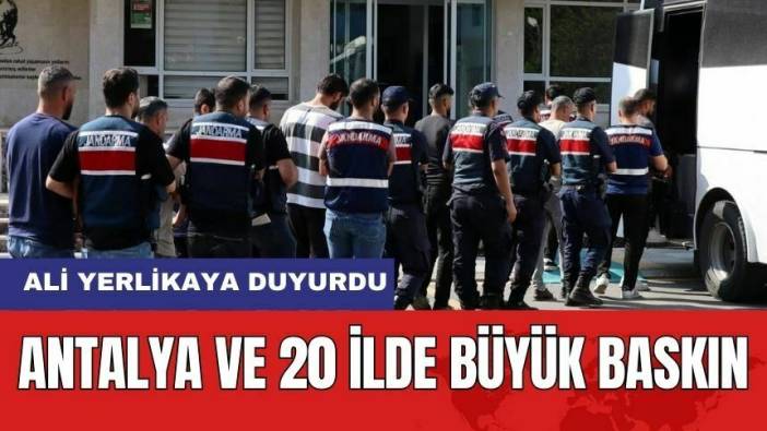 Antalya ve 19 İlde NARKOKAPAN-1 Operasyonu