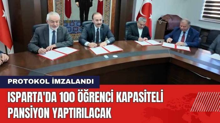 Isparta'da 100 Öğrenci Kapasiteli Pansiyon Yaptırılacak