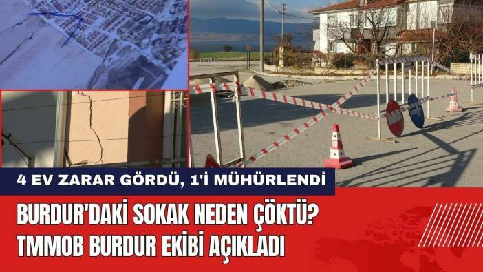 Burdur'daki Sokak Neden Çöktü? TMMOB Burdur Ekibi Açıkladı