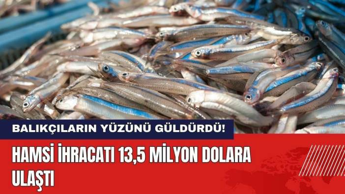 Hamsi İhracatı 13,5 Milyon Dolara Ulaştı