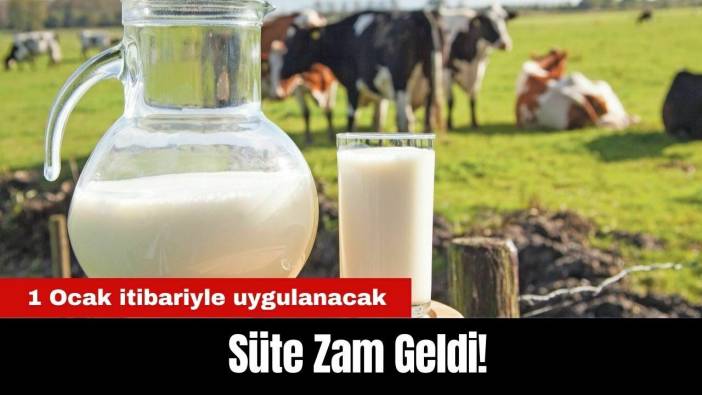 Süte Zam Geldi! 1 Ocak itibariyle uygulanacak