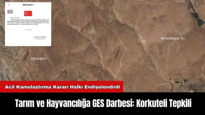 Tarım ve Hayvancılığa GES Darbesi: Korkuteli Tepkili