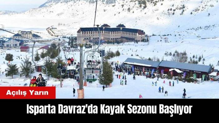 Isparta Davraz'da Kayak Sezonu Başlıyor
