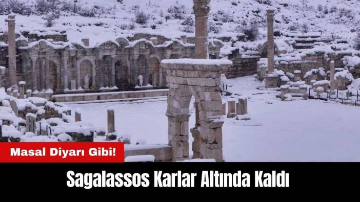 Masal Diyarı Gibi! Sagalassos Karlar Altında Kaldı