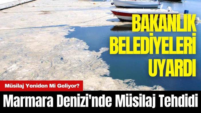 Marmara Denizi'nde Müsilaj Tehdidi: Bakanlık Belediyeleri Uyardı