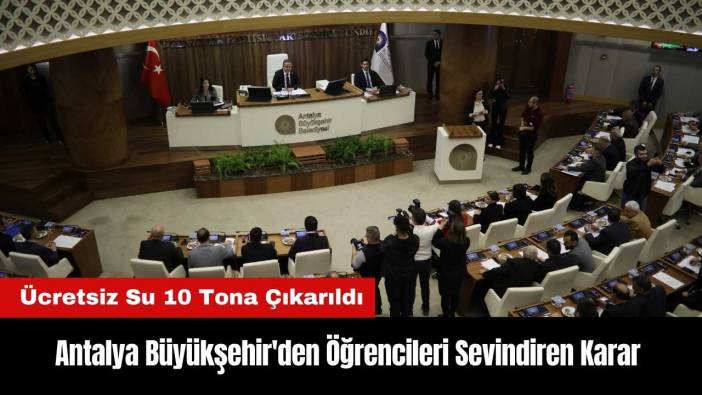 Antalya Büyükşehir'den Öğrencileri Sevindiren Karar!