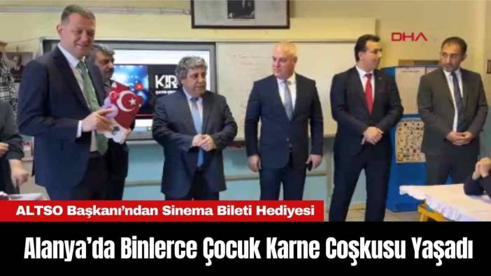 Alanya’da Binlerce Çocuk Karne Coşkusu Yaşadı