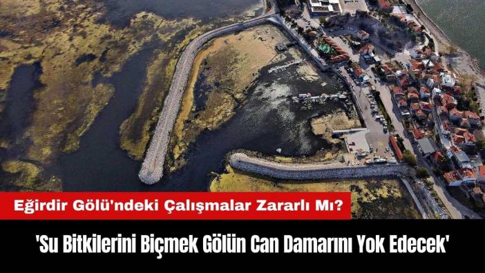 Eğirdir Gölü'ndeki Çalışmalar Zararlı Mı? Uzmanı Uyardı